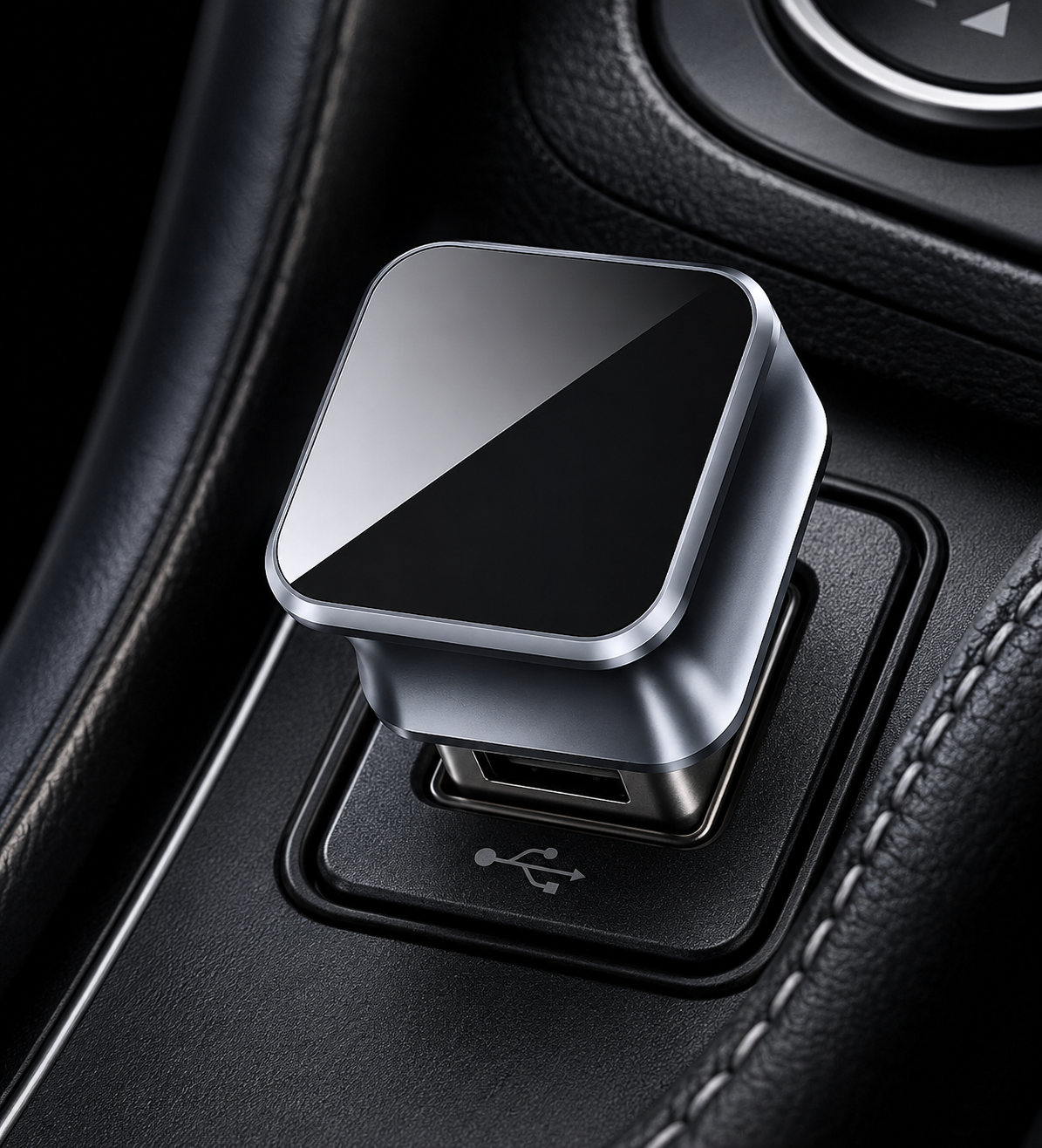 OTTOCAST Mini 3.0 plugged into car USB port